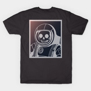 Skeleton Astronaut Dark Theme T-Shirt